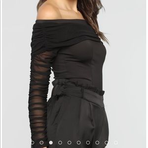 FashionNova off the shoulder top
